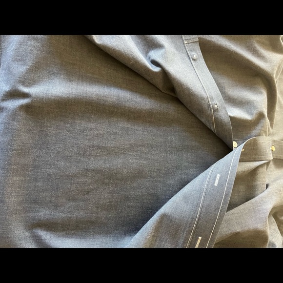 Gitman Bros. French Blue Wide Spread Collar 15.5/33 - Picture 3 of 4